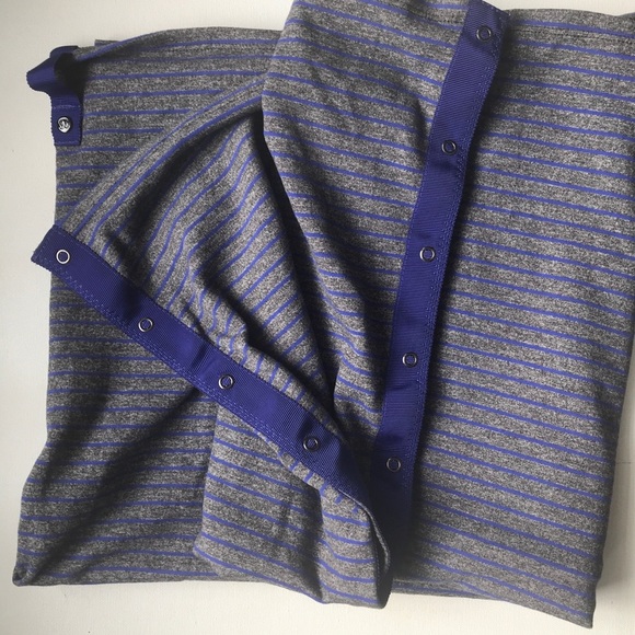 LULULEMON Vinyasa Scarf hyper stripe blue gray - Picture 4 of 7